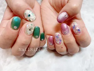 ネイル ネイルリボン 石田のネイルデザイン