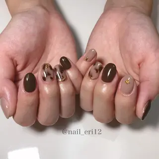 ミディアム ネイル nail salon &e eriのネイルデザイン