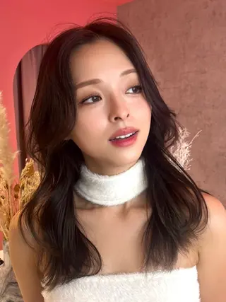 セミロング カラー 山崎/ボブ縮毛矯正 レイヤー髪質改善のヘアスタイル