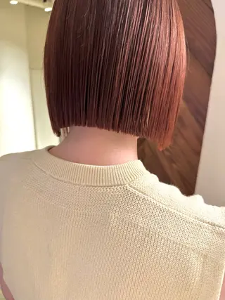 ミディアム 🧡ono🧡暖色/ 切りっぱなしボブ🧡のヘアスタイル