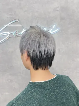 メンズ カラー＆ブリーチ特化 ジェミニ メンズ瀬田のヘアスタイル