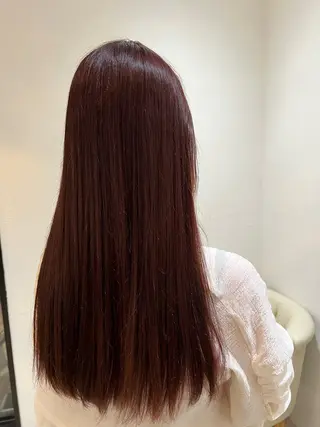 ロング カラー アンスールミミ南草津店所属・真野 じゅんなのヘアスタイル