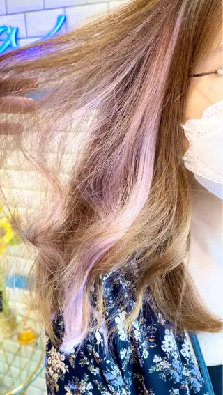 セミロング カラー ヘアアレンジ 新宿/韓国レイヤー 髪質改善カラー/角所のヘアスタイル