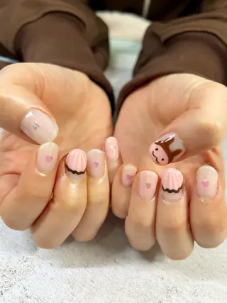 ネイル BURGUNDY mikaのネイルデザイン