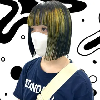 ショート カラー hair salon 丹tan所属・Rena✴︎トレンド ×スタンダードMIXのヘアスタイル