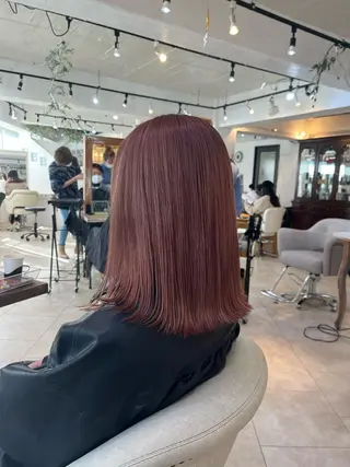 ミディアム カラー 💛ハイトーン💛 りむのヘアスタイル