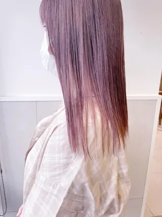 ミディアム カラー 齋藤 咲のヘアスタイル