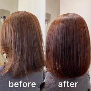 ミディアム カラー KIZU 髪質改善 オカルト怪談のヘアスタイル