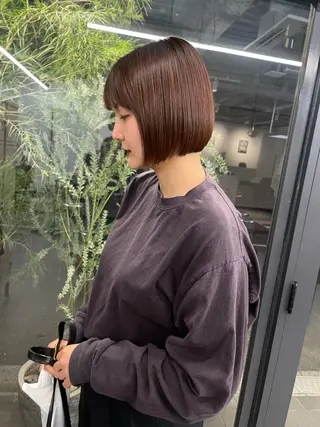 ショート レイヤーパーマ、ボブ 小須田ゆあのヘアスタイル