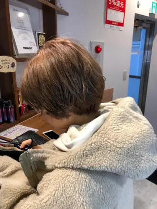 ショート カラー レイヤー,ボブ / 彩未のヘアスタイル