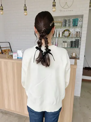 ヘアアレンジ 津田 七美希のヘアスタイル