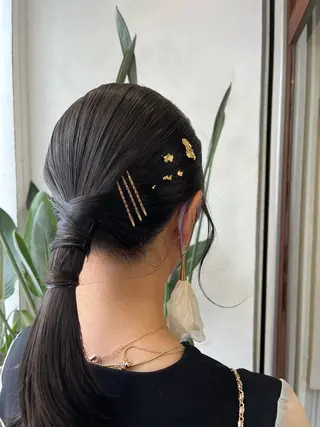 セミロング ヘアアレンジ Eleanor 池袋 🧸Madoka🧸のヘアスタイル