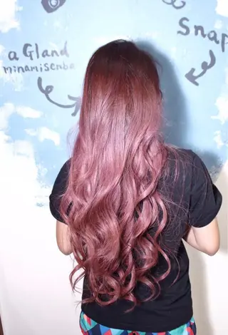 ロング カラー ヘアアレンジ ace share salon所属・桑原 祥のヘアスタイル