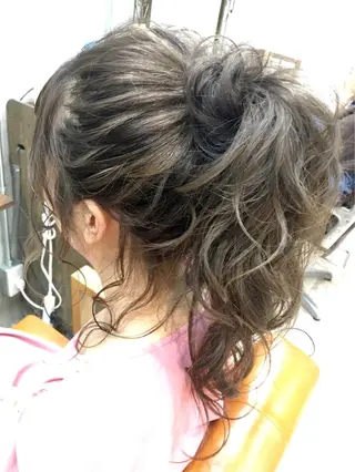 ロング まつパ・ヘアセット ♡Chinami♡のマツエク・マツパデザイン