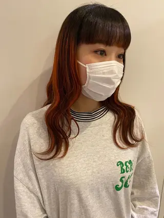 ロング レイヤー/お顔まわり 暖色カラー🍑Amiのその他イメージ