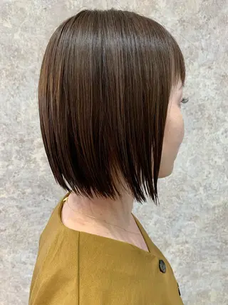 ミディアム Ripps長居所属・メテオ ／ヘアカラー 西川菜実のヘアスタイル
