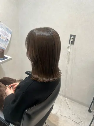 セミロング 柔らかい縮毛矯正/ ボブ/北林のヘアスタイル