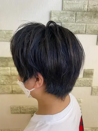 ショート カラー メンズ ️🫧押上️🫧はな 🫧うる艶パーマのヘアスタイル