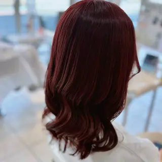 ミディアム カラー ブリーチ/ヘアセット 【𝙍𝙞𝙣𝙤】のヘアスタイル