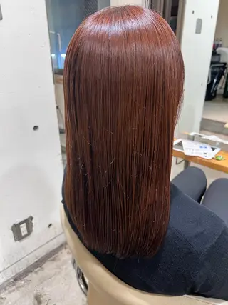 ミディアム KAZUKI新宿 カット　パーマのヘアスタイル