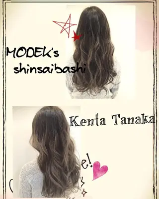 ロング カラー lafith hair dope所属・[外国人風カラー] 店長 田中健太のヘアスタイル