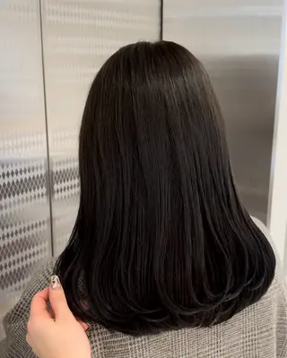 ミディアム カラー CHAINON×FeM#所属・名駅/sHiHo/透 明感カラー✨🎀/のヘアスタイル