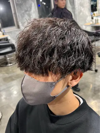 ショート カラー パーマ ヘアアレンジ メンズ キッズ 🔷横浜1のパーマ 職人🔷将太郎のヘアスタイル