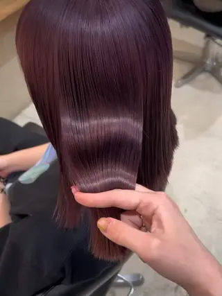 ロング カラー 杉山 心暖のヘアスタイル