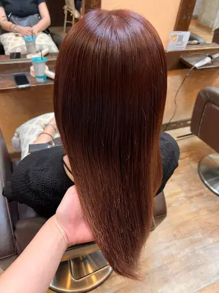 ロング 青木 舞佳のヘアスタイル