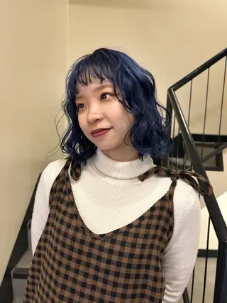 ショート カラー ☕️結【suii.】 ボブ/ヘアセット☕️のヘアスタイル