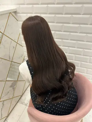 ロング カラー 松本 七海のヘアスタイル