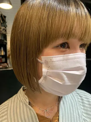 ショート ブリーチなしWカラー /地毛風/小林凪沙のヘアスタイル