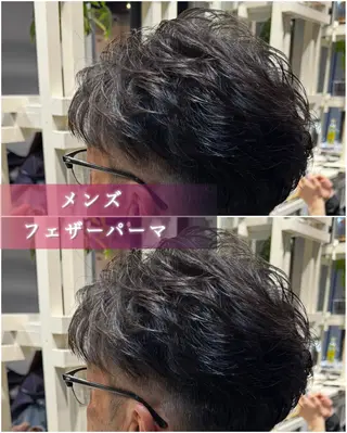 ショート パーマ メンズ Dxxxx III所属・オシャレ女性目線の 大人メンズ❁⃘*.ﾟのヘアスタイル