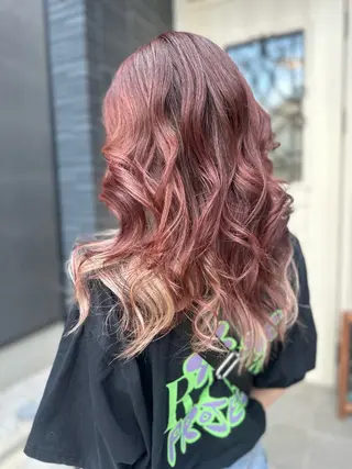 ロング カラー K Harukaのヘアスタイル