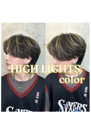 ショート カラー メンズ GO TODAY シェアサロン 表参道Flos店所属・最強のメンズスタイル 白石颯人のヘアスタイル