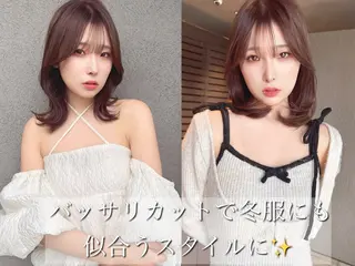 ミディアム 似合わせ松本 容政のヘアスタイル