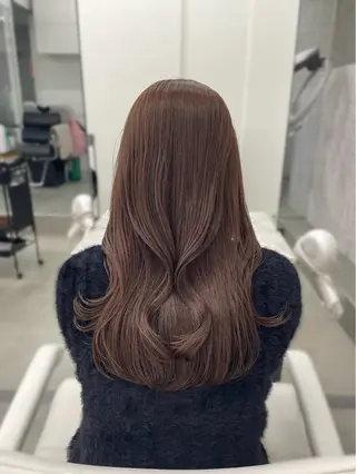 セミロング カラー 今園 桃愛のヘアスタイル