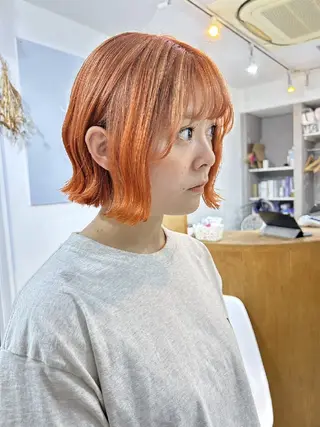 🌈扱いやすいボブ× ブリーチ🌈TAMEのヘアスタイル