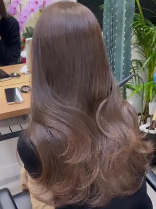 ロング 韓国ヘア♡ 顔まわりカットayaのヘアスタイル