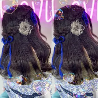 ヘアアレンジ 🦋ami/浦和 ブリーチカラー🦋のヘアスタイル