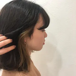 ミディアム カラー パーマ ヘアアレンジ パーマスタイル🔅 sayacaのヘアスタイル