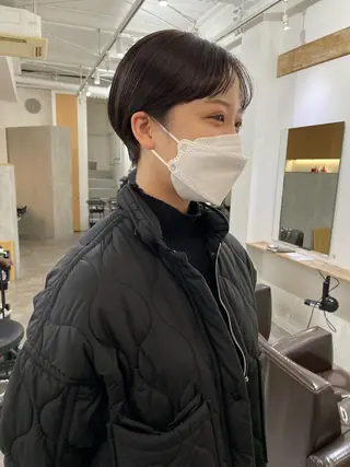 ショート カラー パーマ ヘアアレンジ キッズ ネイル マツエク・マツパ アイブロウ パーマ/透明感カラー /ボブ/吉田一生のヘアスタイル