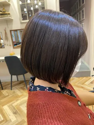 ショート ボブ韓国風レイヤー 髪質改善/畠中ケントのヘアスタイル