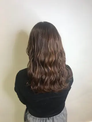セミロング 澤 幸梨愛のヘアスタイル