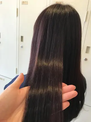 ロング カラー 顔まわり‎🤍小顔 カット🤍みさきのヘアスタイル