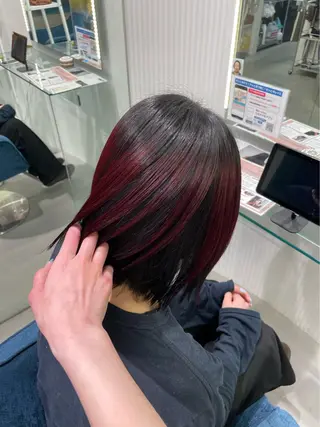 ミディアム 安井まゆ _Box mico.のヘアスタイル