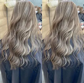 ロング 美髪/ハイライト 指名No.1KAIのヘアスタイル