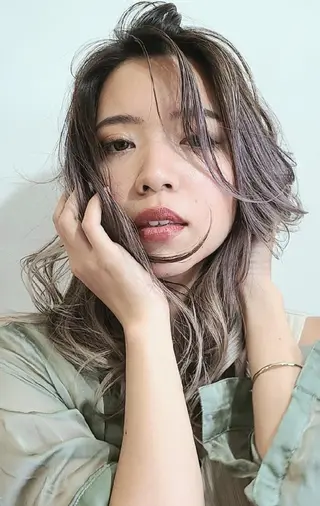 ロング カラー ヘアアレンジ 【大宮】デザイナー Anne 諳 アンのヘアスタイル