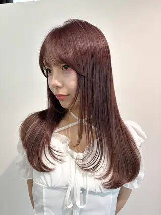 セミロング 透明感カラー🫧 あいりのヘアスタイル