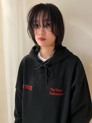 ミディアム タナカ レイのヘアスタイル